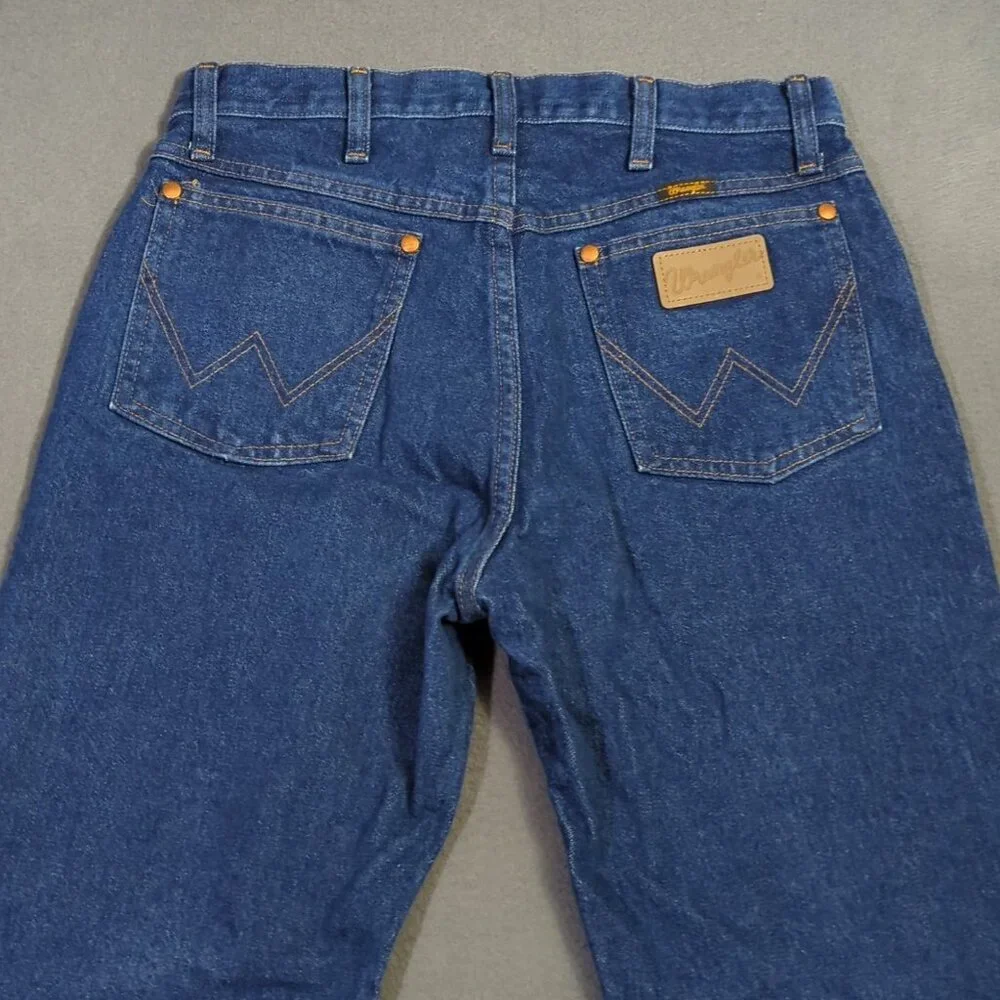 Wrangler Jeans Men's 31x30 Fits 30x29 Blue 13MWZ Cowboy Cut Western Cowboy Rodeo